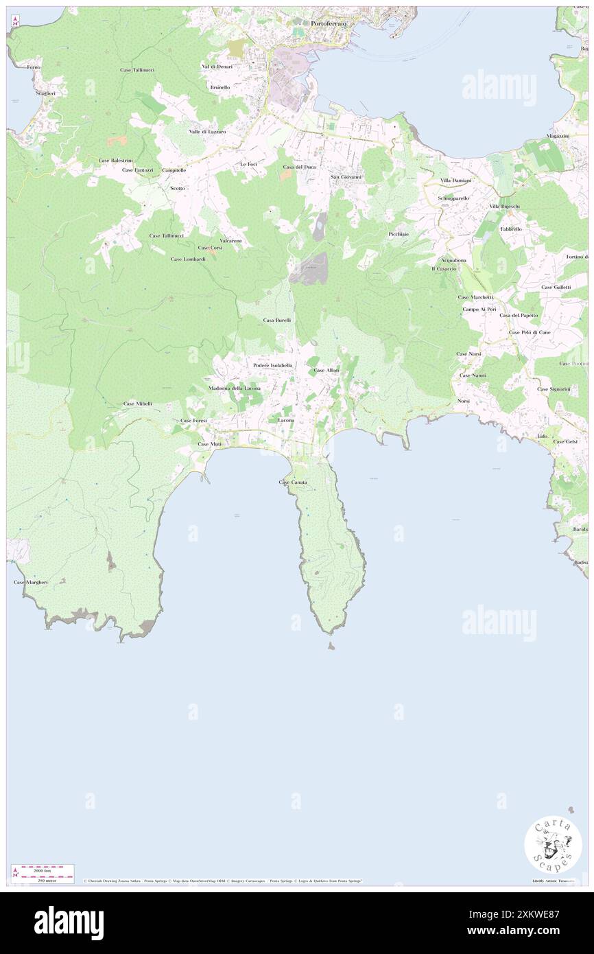 Camping Valle Santa Maria Lacona Beach, Provincia di Livorno, IT, Italie, Toscane, n 42 45' 35'', N 10 18' 49'', carte, Carthascapes carte publiée en 2024. Explorez Cartascapes, une carte qui révèle la diversité des paysages, des cultures et des écosystèmes de la Terre. Voyage à travers le temps et l'espace, découvrir l'interconnexion du passé, du présent et de l'avenir de notre planète. Banque D'Images