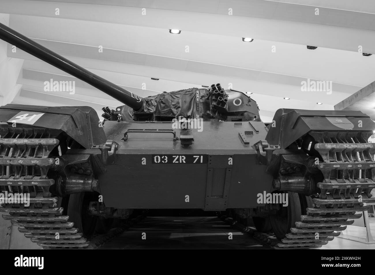 Bovington.Dorset.Royaume-Uni. 25 février 2024.Un char Centurion est exposé au Tank Museum dans le Dorset Banque D'Images