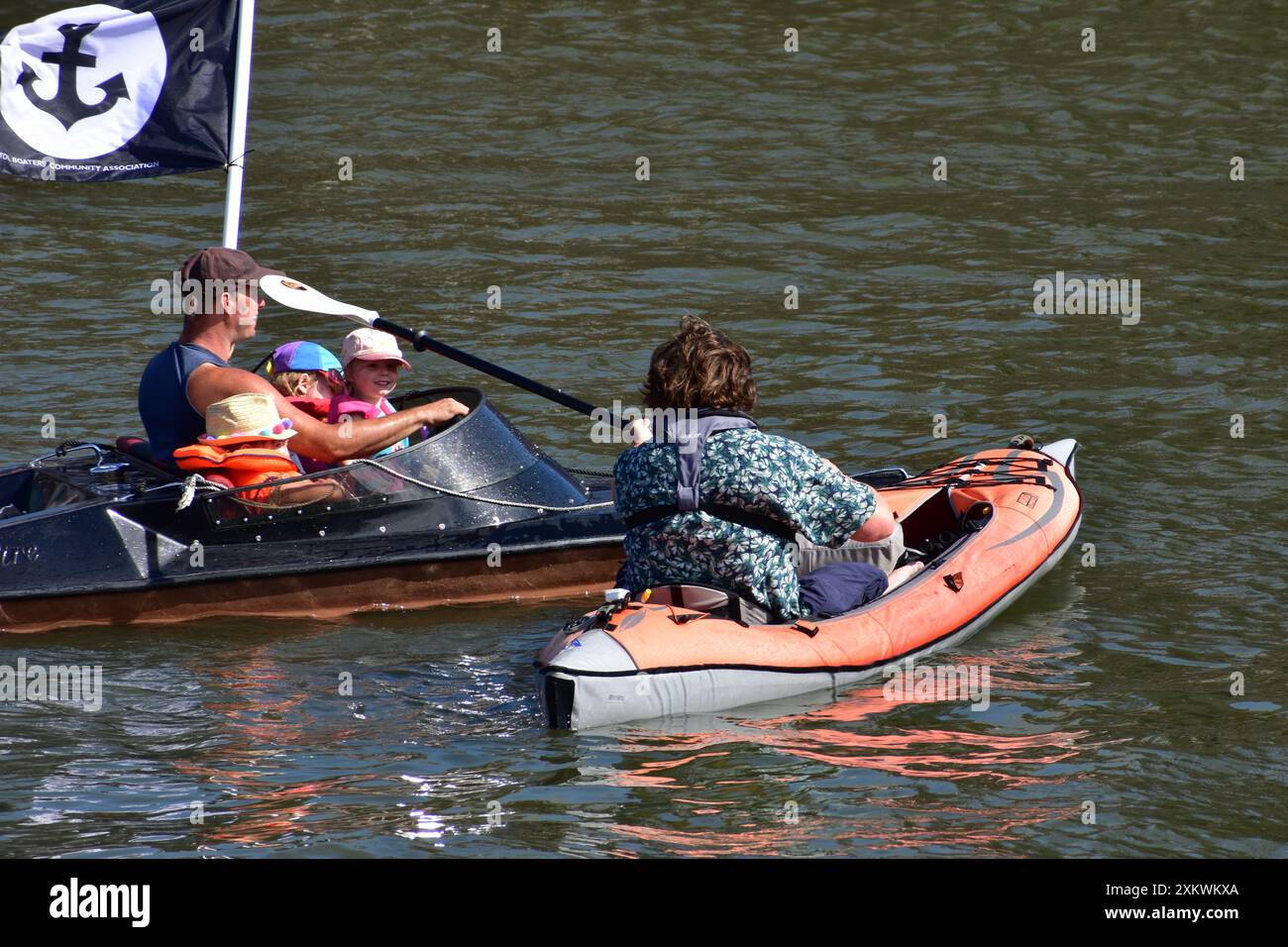 Flottille du festival du port de Bristol. Bristol, Royaume-Uni. 21 juillet 2024. Banque D'Images