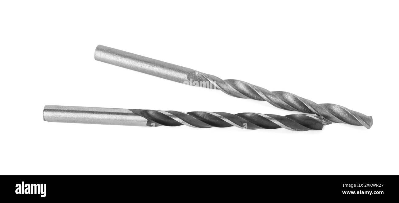 Deux nouveaux forets isolés sur blanc Banque D'Images