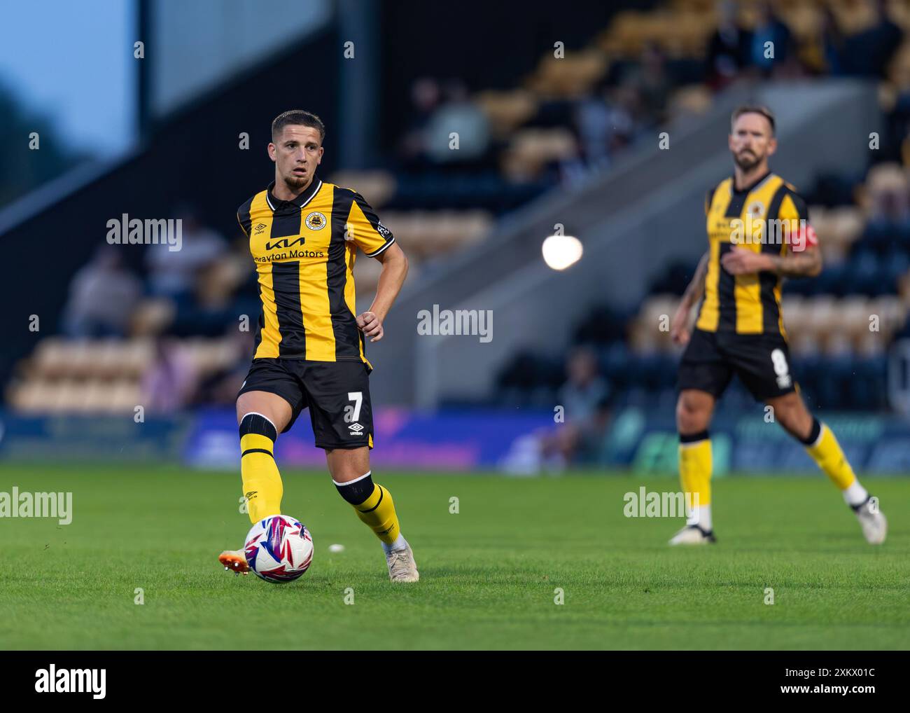 Keaton Ward, Boston United vs Peterborough United, pré-saison Friendly, Jakemans Community Stadium, Boston, Lincolnshire, ROYAUME-UNI 23.07.2024 Banque D'Images