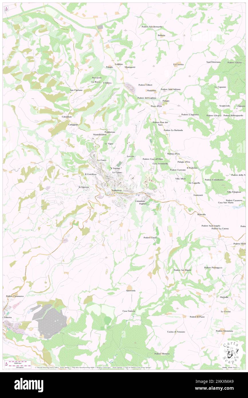 Museo della Tortura di Volterra, Province de Pise, IT, Italie, Toscane, n 43 24' 5'', N 10 51' 47'', carte, Carthascapes carte publiée en 2024. Explorez Cartascapes, une carte qui révèle la diversité des paysages, des cultures et des écosystèmes de la Terre. Voyage à travers le temps et l'espace, découvrir l'interconnexion du passé, du présent et de l'avenir de notre planète. Banque D'Images