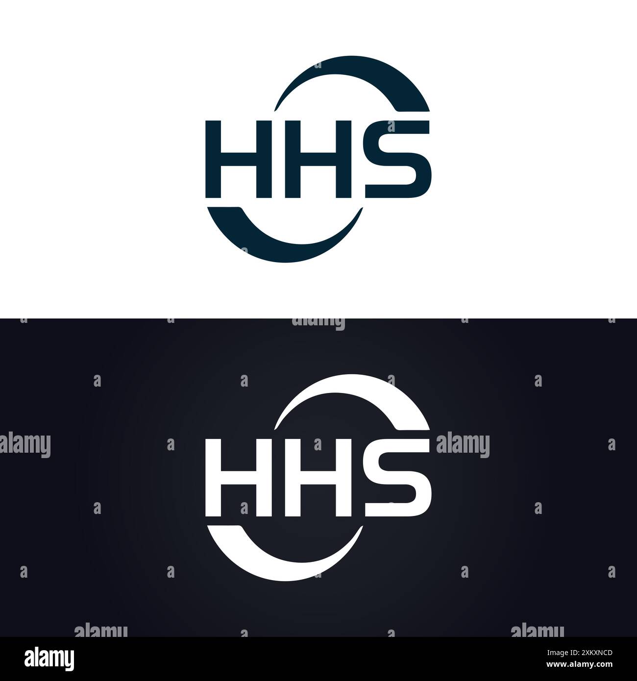 Logo HHS. DESIGN H H S. Lettre HHS blanche. Conception de logo de lettre HHS, H H S H H S conception de logo de lettre en OR, LOGO D'OR, TROIS, style. ensemble de lettres logo Illustration de Vecteur