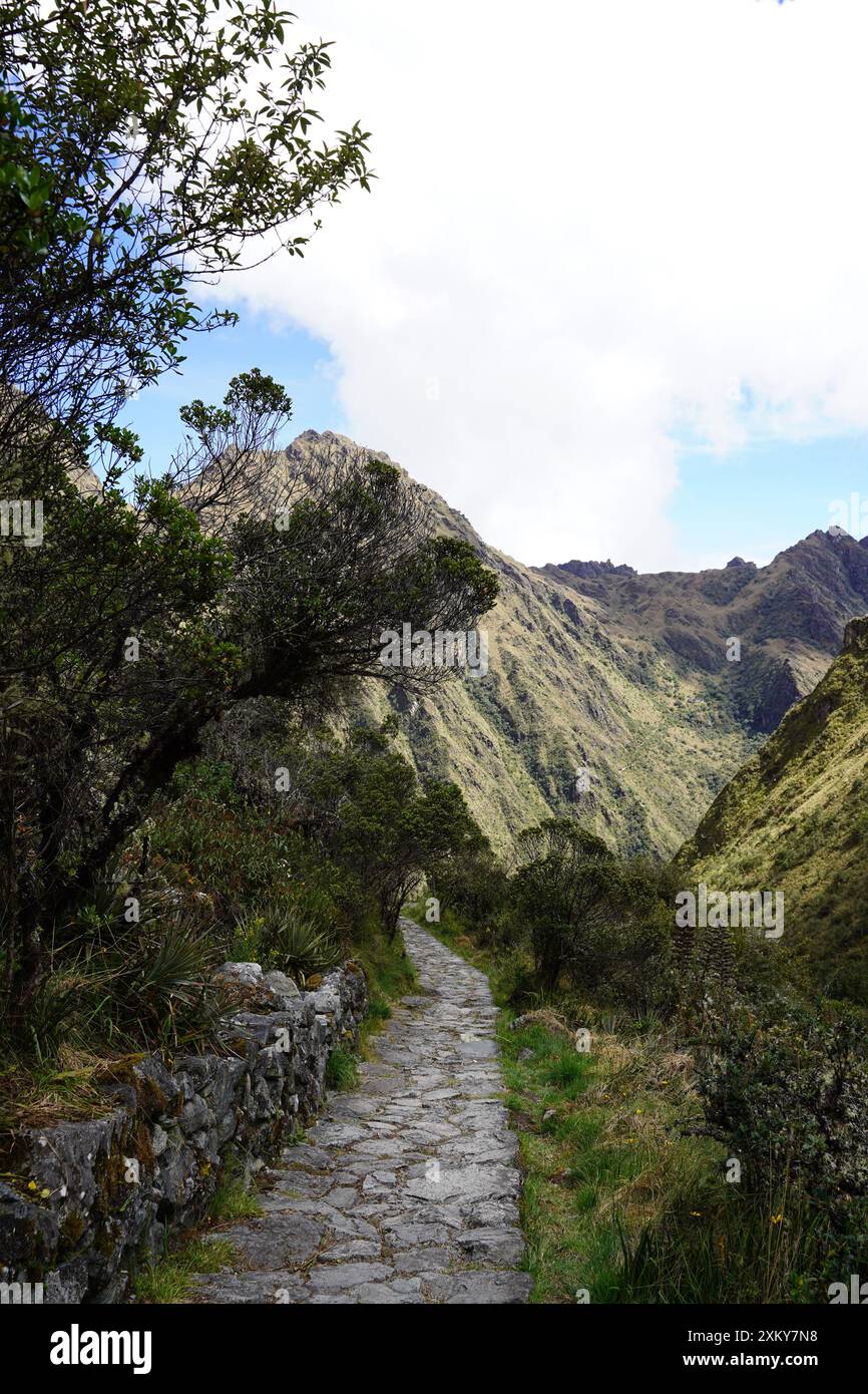 Inka Trail, Cusco, Pérou Banque D'Images