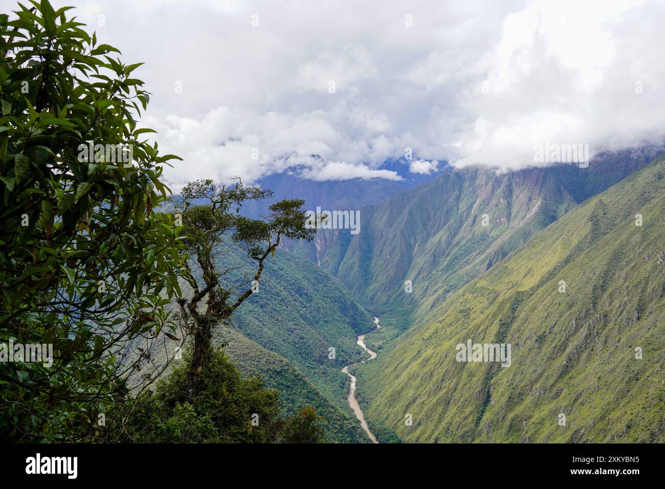 Rivière Urubamba, Inka Trail, Cusco, Pérou Banque D'Images