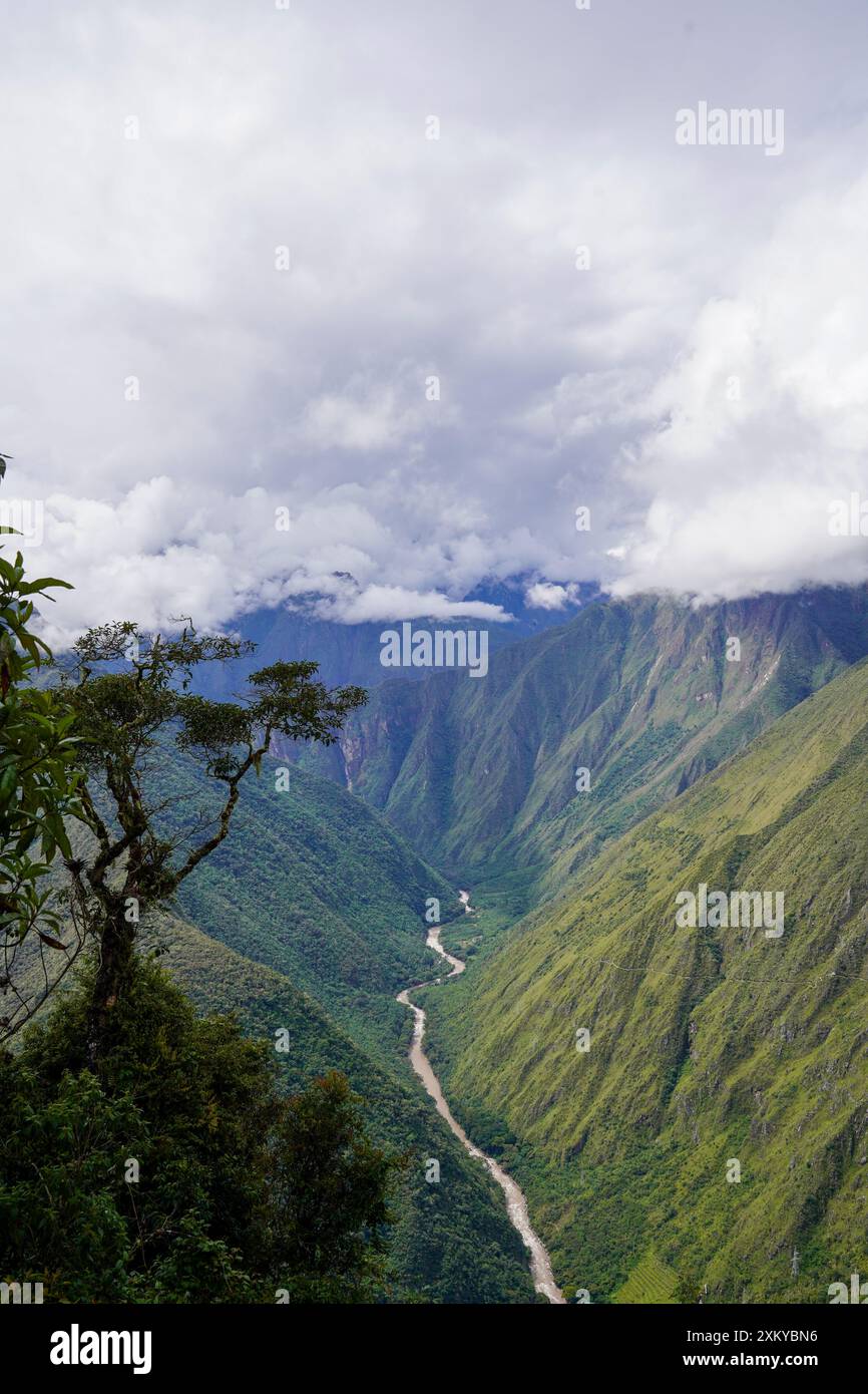 Rivière Urubamba, Inka Trail, Cusco, Pérou Banque D'Images