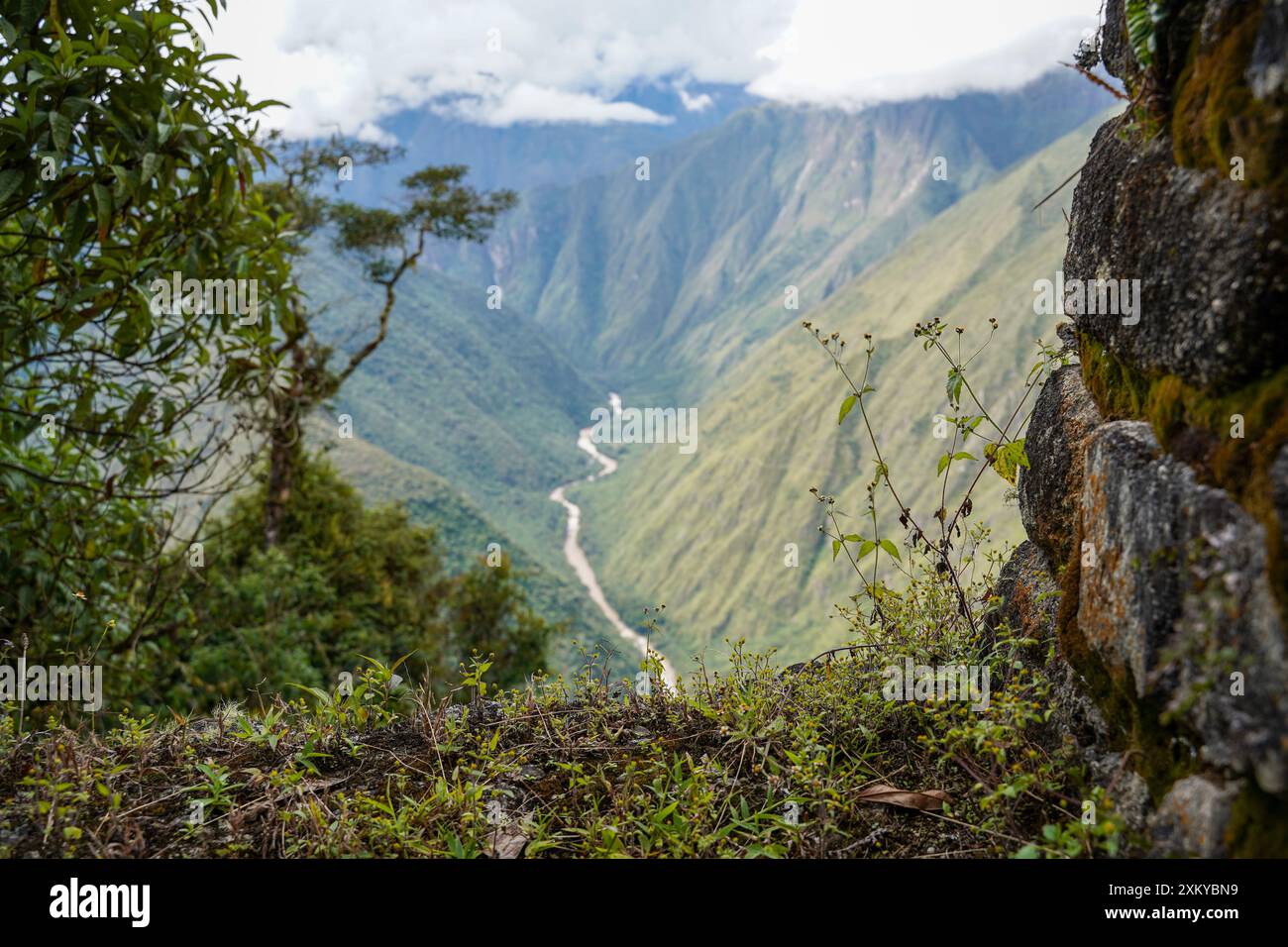 Rivière Urubamba, Inka Trail, Cusco, Pérou Banque D'Images