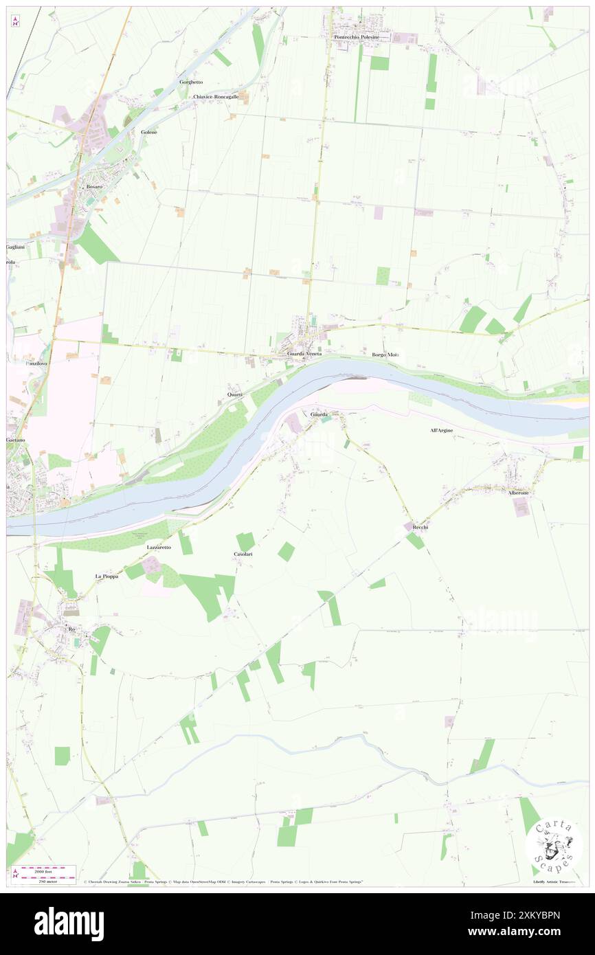 Guarda, Provincia di Ferrara, IT, Italie, Émilie-Romagne, n 44 58' 8'', N 11 48' 6'', carte, Cartascapes carte publiée en 2024. Explorez Cartascapes, une carte qui révèle la diversité des paysages, des cultures et des écosystèmes de la Terre. Voyage à travers le temps et l'espace, découvrir l'interconnexion du passé, du présent et de l'avenir de notre planète. Banque D'Images