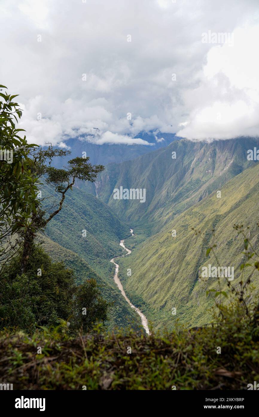 Rivière Urubamba, Inka Trail, Cusco, Pérou Banque D'Images