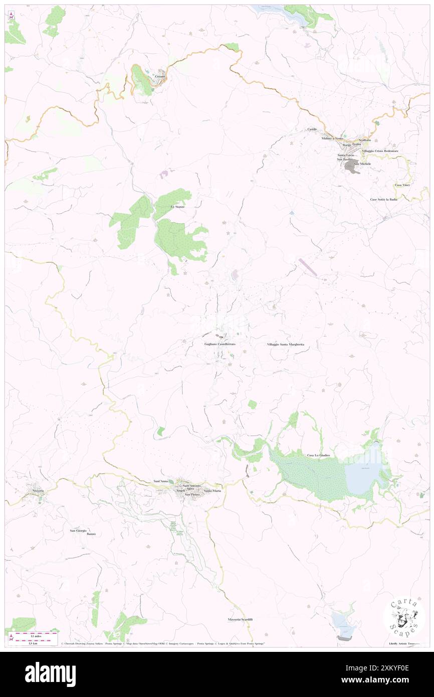 Gagliano Castelferrato, Enna, IT, Italie, Sicile, n 37 42' 34'', N 14 32' 6'', carte, Carthascapes carte publiée en 2024. Explorez Cartascapes, une carte qui révèle la diversité des paysages, des cultures et des écosystèmes de la Terre. Voyage à travers le temps et l'espace, découvrir l'interconnexion du passé, du présent et de l'avenir de notre planète. Banque D'Images