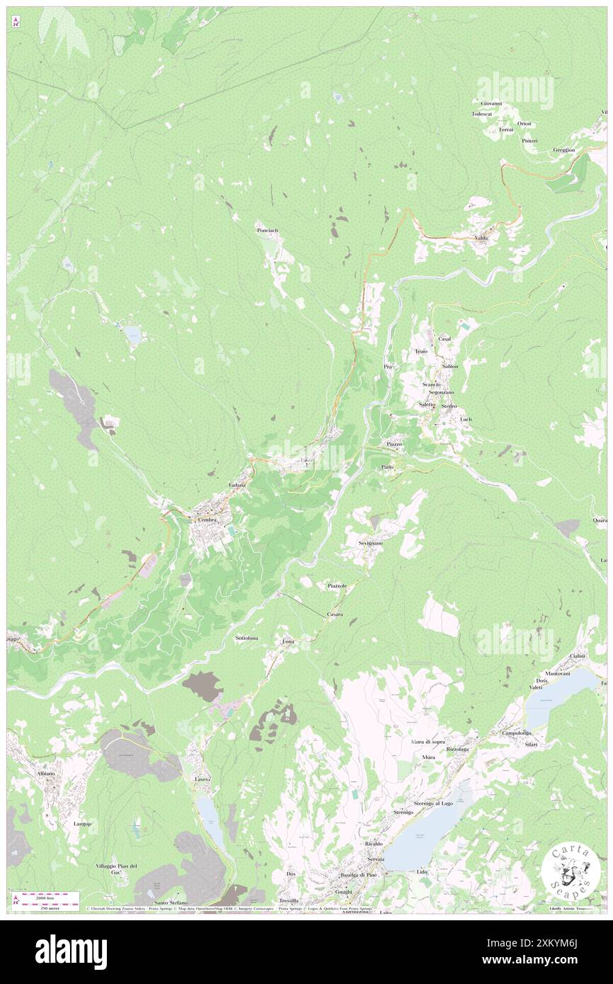 Faver, Provincia autonoma di Trento, IT, Italy, Trentin-Haut-Adige, N 46 10' 52'', N 11 14' 14'', map, Carthascapes map publié en 2024. Explorez Cartascapes, une carte qui révèle la diversité des paysages, des cultures et des écosystèmes de la Terre. Voyage à travers le temps et l'espace, découvrir l'interconnexion du passé, du présent et de l'avenir de notre planète. Banque D'Images