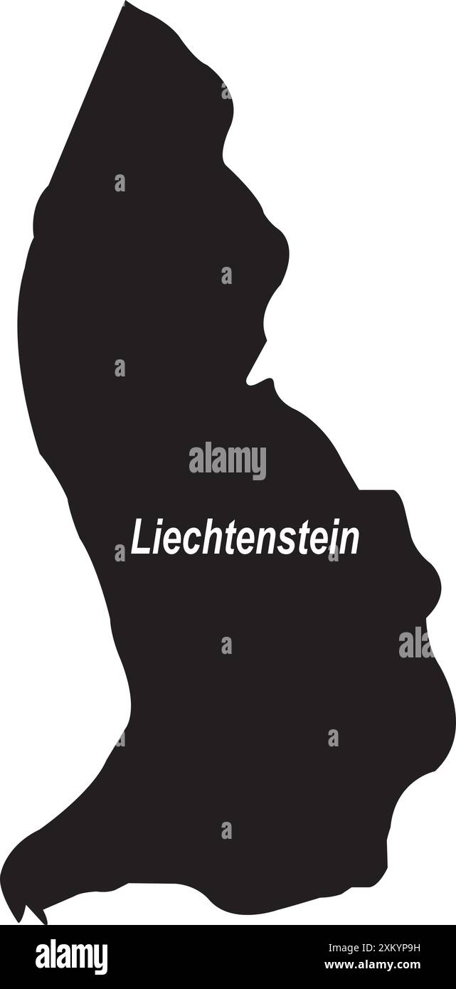 carte de liechtenstein illustration vectorielle conception simple Illustration de Vecteur