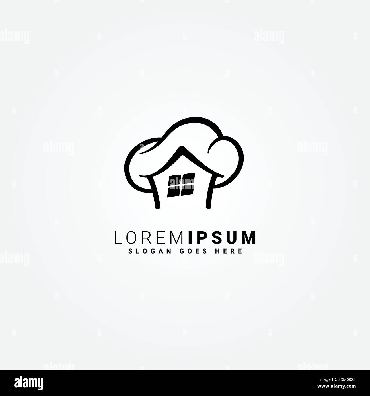 Logo Chef House pour les entreprises de boulangerie Illustration de Vecteur