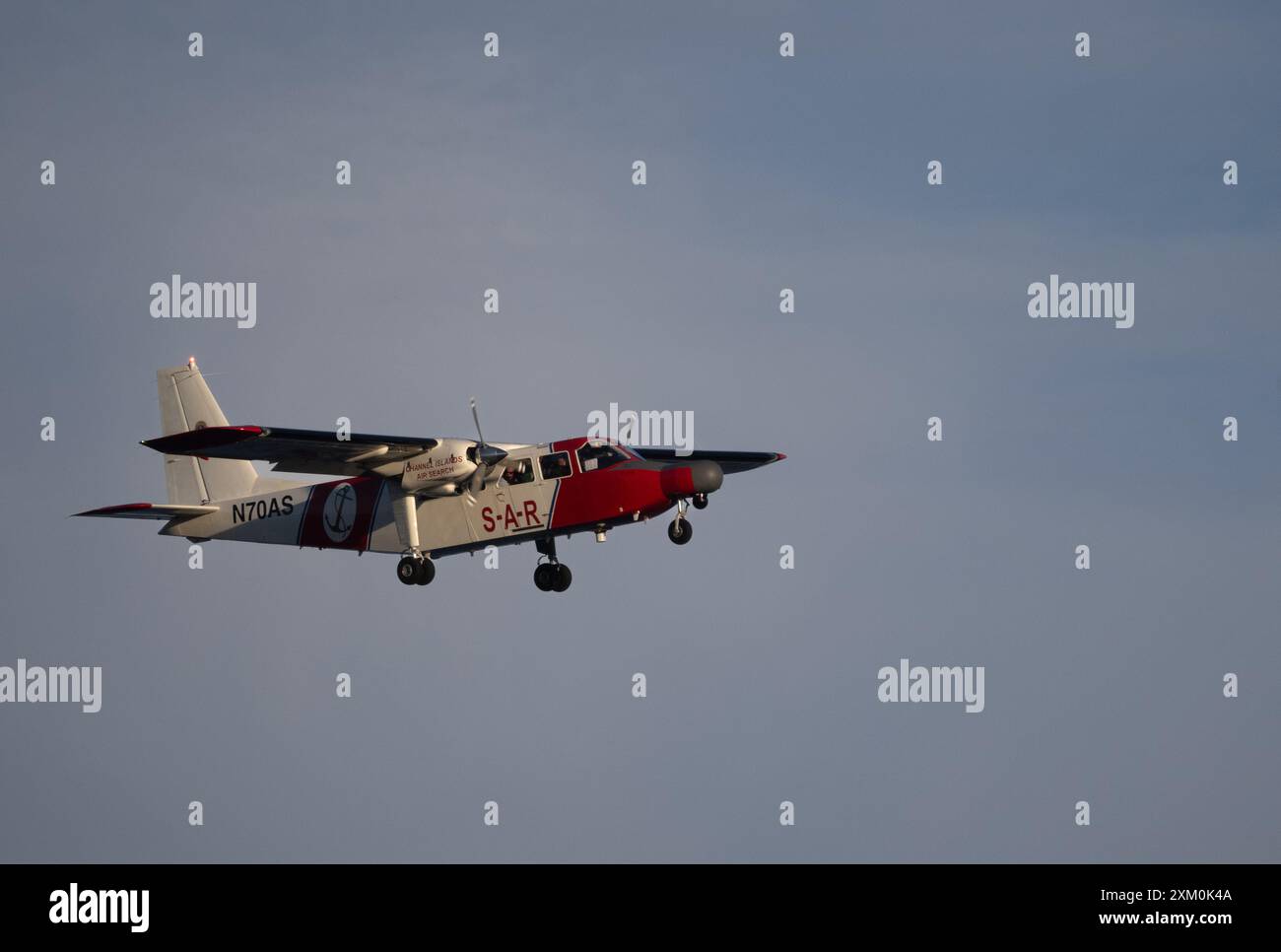avion de recherche aérienne pour îlots de la manche Banque D'Images