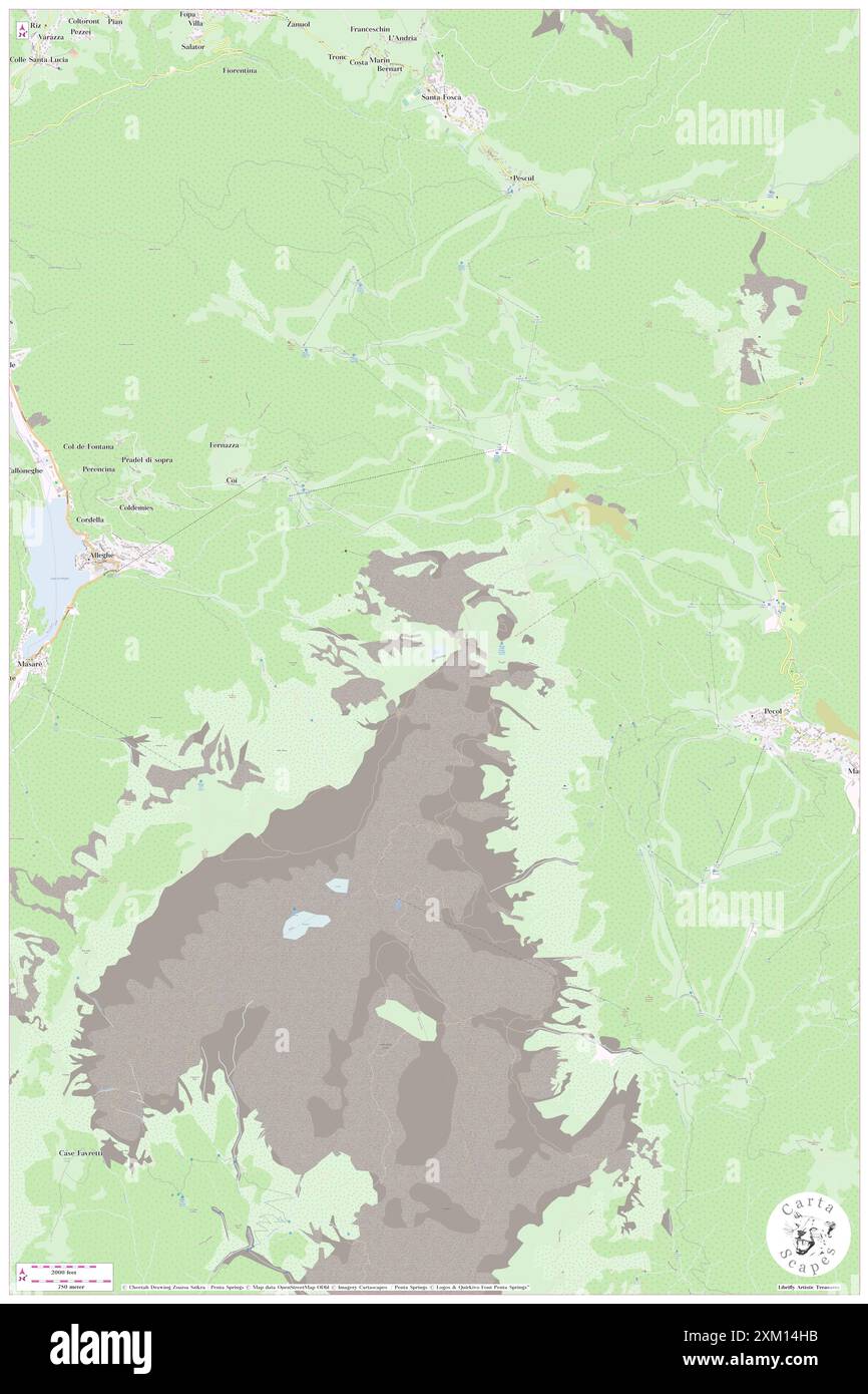 Lago Coldai, Provincia di Belluno, IT, Italie, Vénétie, n 46 23' 55'', N 12 3' 39'', carte, Carthascapes carte publiée en 2024. Explorez Cartascapes, une carte qui révèle la diversité des paysages, des cultures et des écosystèmes de la Terre. Voyage à travers le temps et l'espace, découvrir l'interconnexion du passé, du présent et de l'avenir de notre planète. Banque D'Images