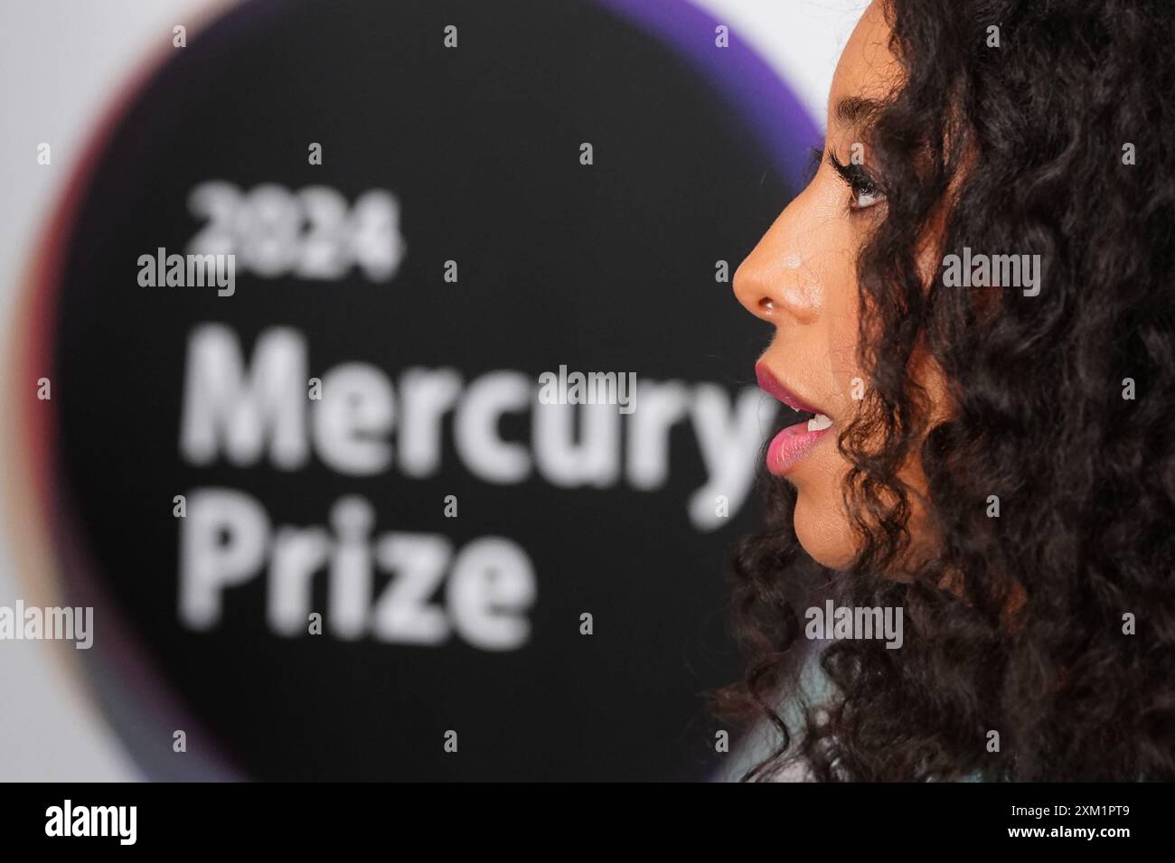 Artiste nominé Corinne Bailey Rae lors de l'annonce de la liste des finalistes pour le Mercury Prize 'Albums of the Year', au Langham Hotel à Londres. Date de la photo : jeudi 25 juillet 2024. Banque D'Images