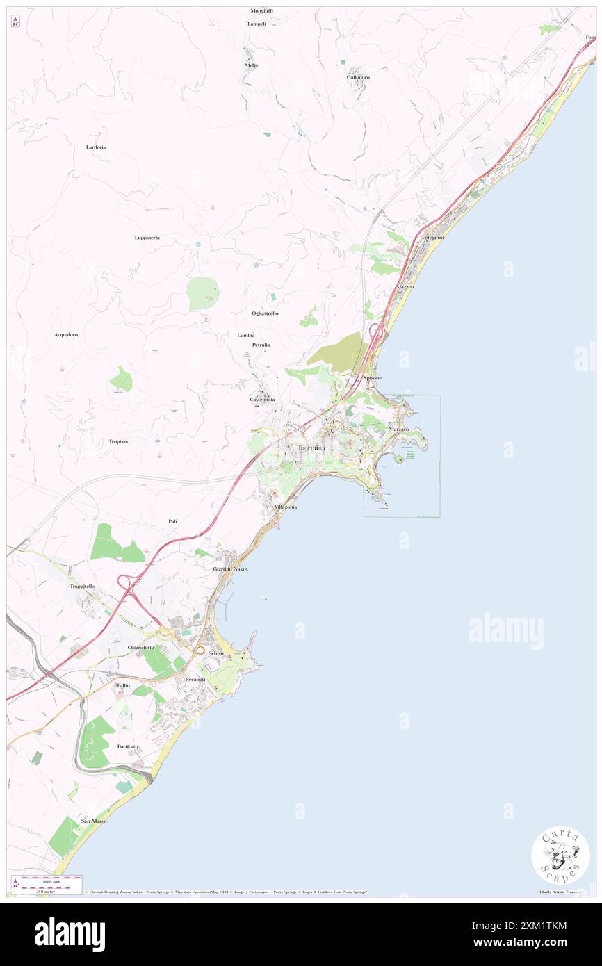 (Ancien) Diocèse catholique romain de Taormine, Messine, IT, Italie, Sicile, n 37 51' 4'', N 15 17' 2'', carte, Cartascapes carte publiée en 2024. Explorez Cartascapes, une carte qui révèle la diversité des paysages, des cultures et des écosystèmes de la Terre. Voyage à travers le temps et l'espace, découvrir l'interconnexion du passé, du présent et de l'avenir de notre planète. Banque D'Images