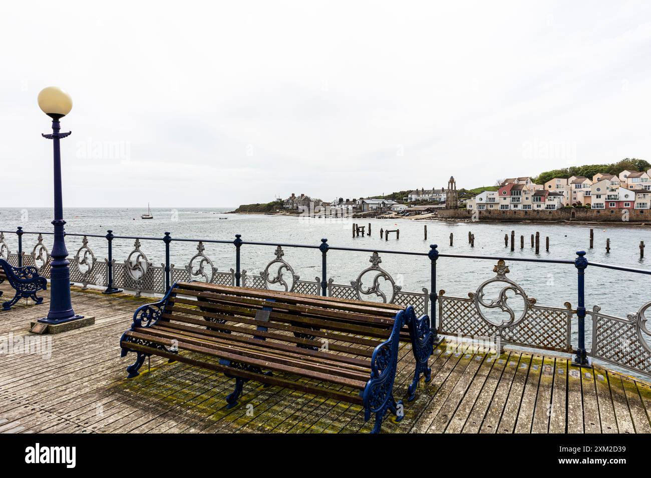 Jetée de Swanage, Swanage. Dorset, Royaume-Uni, Angleterre, jetée victorienne, jetée, jetées, côte, Grade 2 listé, Swanage Town, Swanage Dorset, Dorset UK, Swanage UK, Banque D'Images