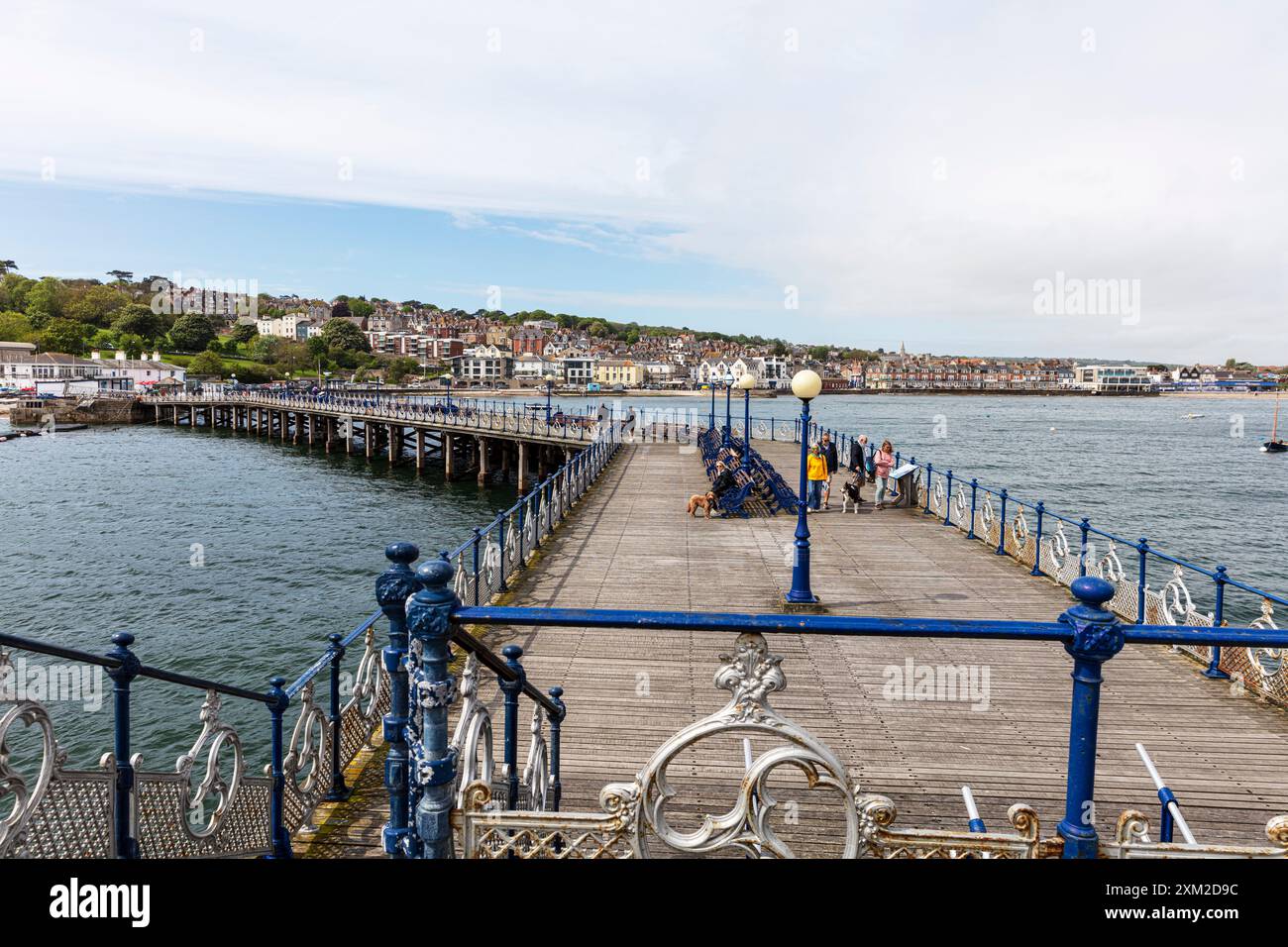 Jetée de Swanage, Swanage. Dorset, Royaume-Uni, Angleterre, jetée victorienne, jetée, jetées, côte, Grade 2 listé, Swanage Town, Swanage Dorset, Dorset UK, Swanage UK, Banque D'Images