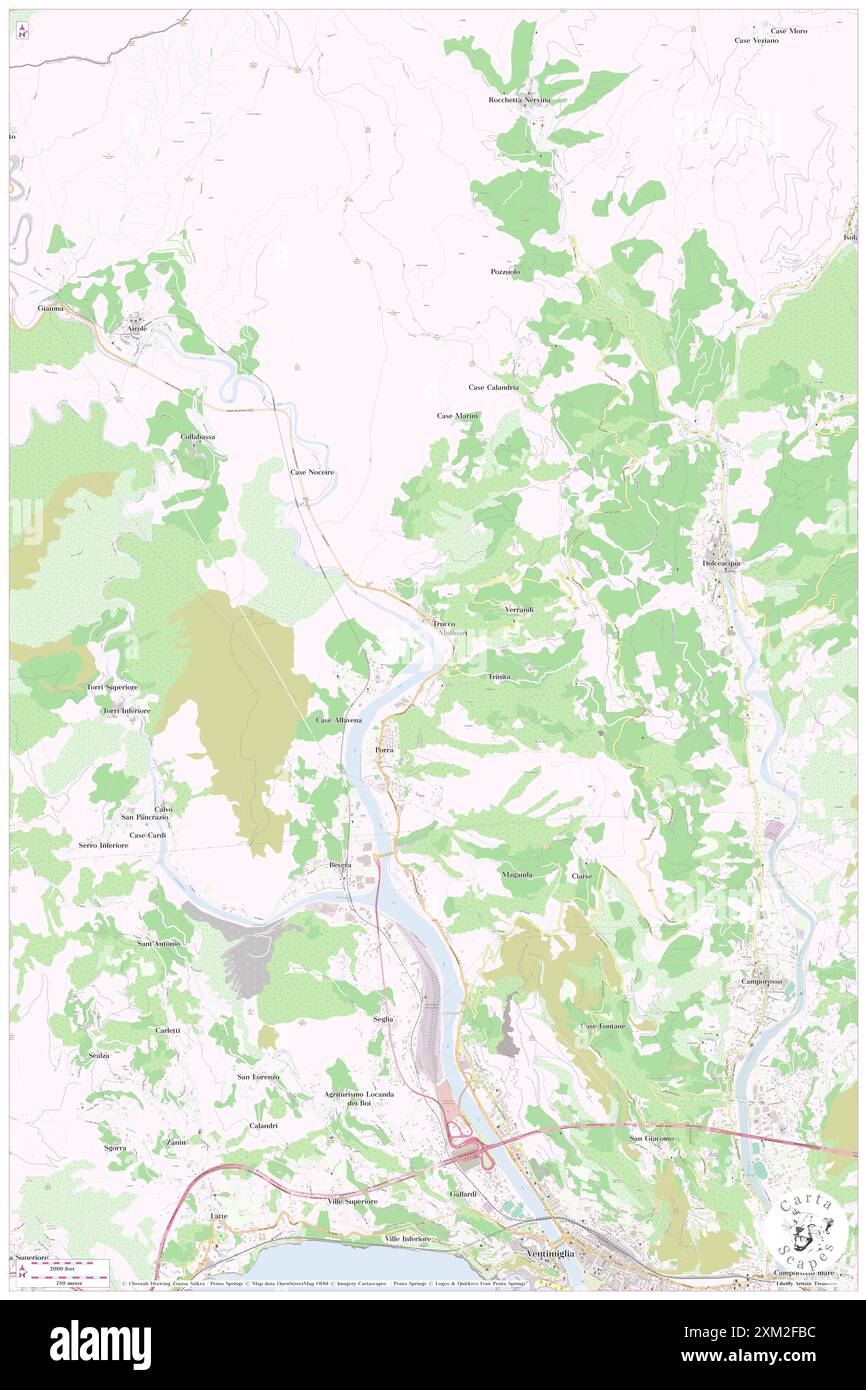 Vallee basse de la Roya, Provincia di Imperia, IT, Italie, Ligurie, n 43 50' 36'', N 7 35' 21'', carte, Cartascapes carte publiée en 2024. Explorez Cartascapes, une carte qui révèle la diversité des paysages, des cultures et des écosystèmes de la Terre. Voyage à travers le temps et l'espace, découvrir l'interconnexion du passé, du présent et de l'avenir de notre planète. Banque D'Images