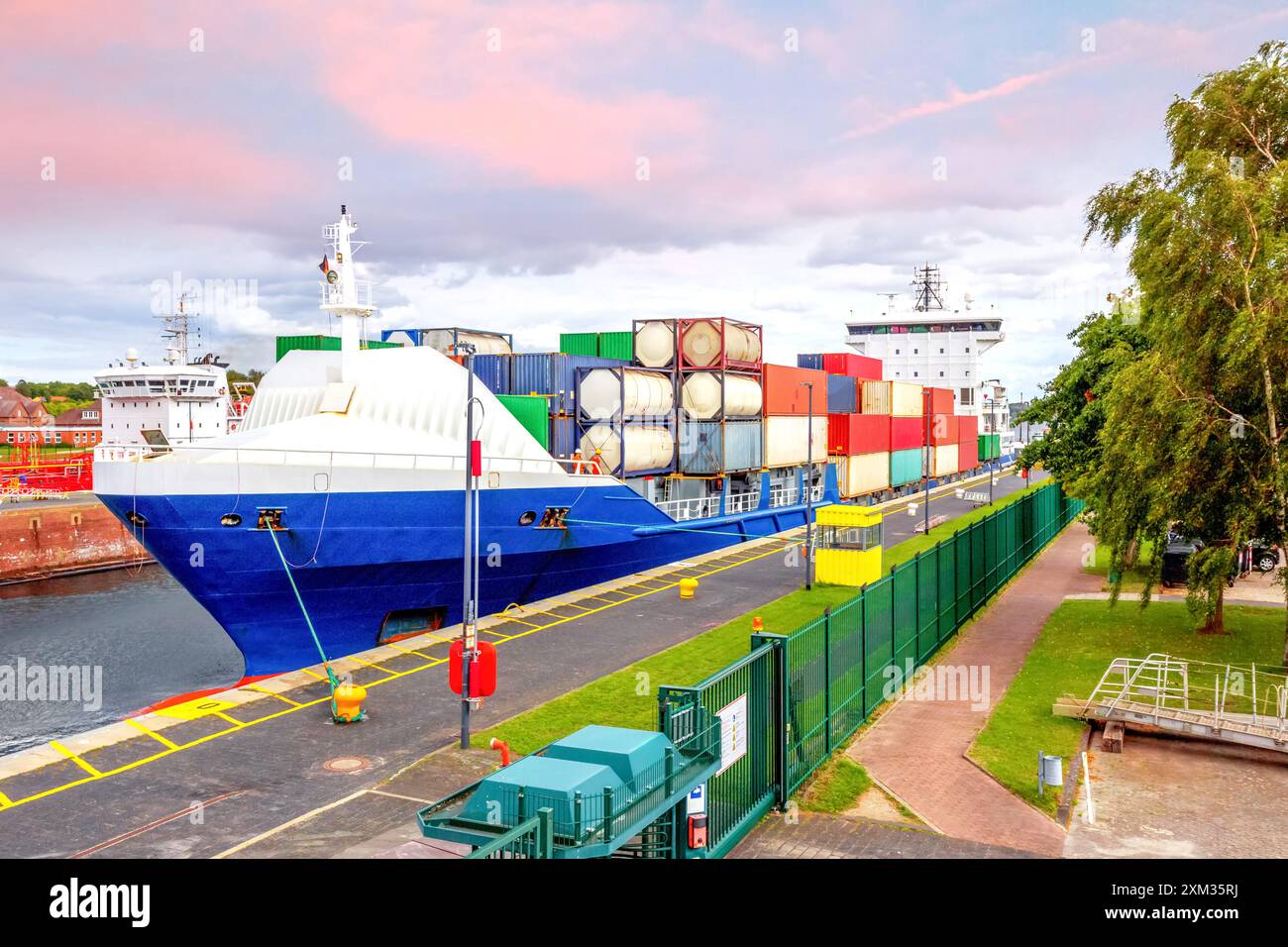 Port de Kiel, Allemagne Banque D'Images