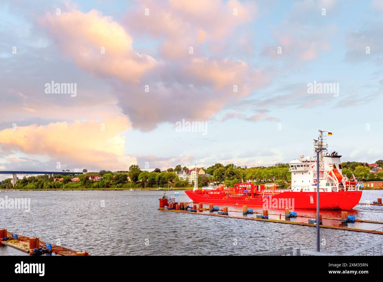 Port de Kiel, Allemagne Banque D'Images