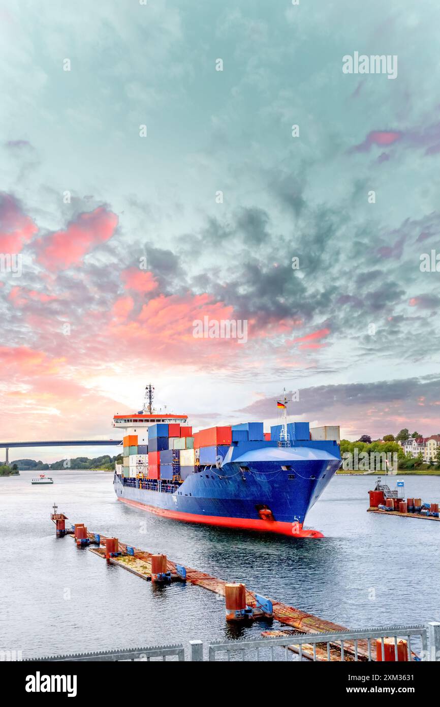 Port de Kiel, Allemagne Banque D'Images