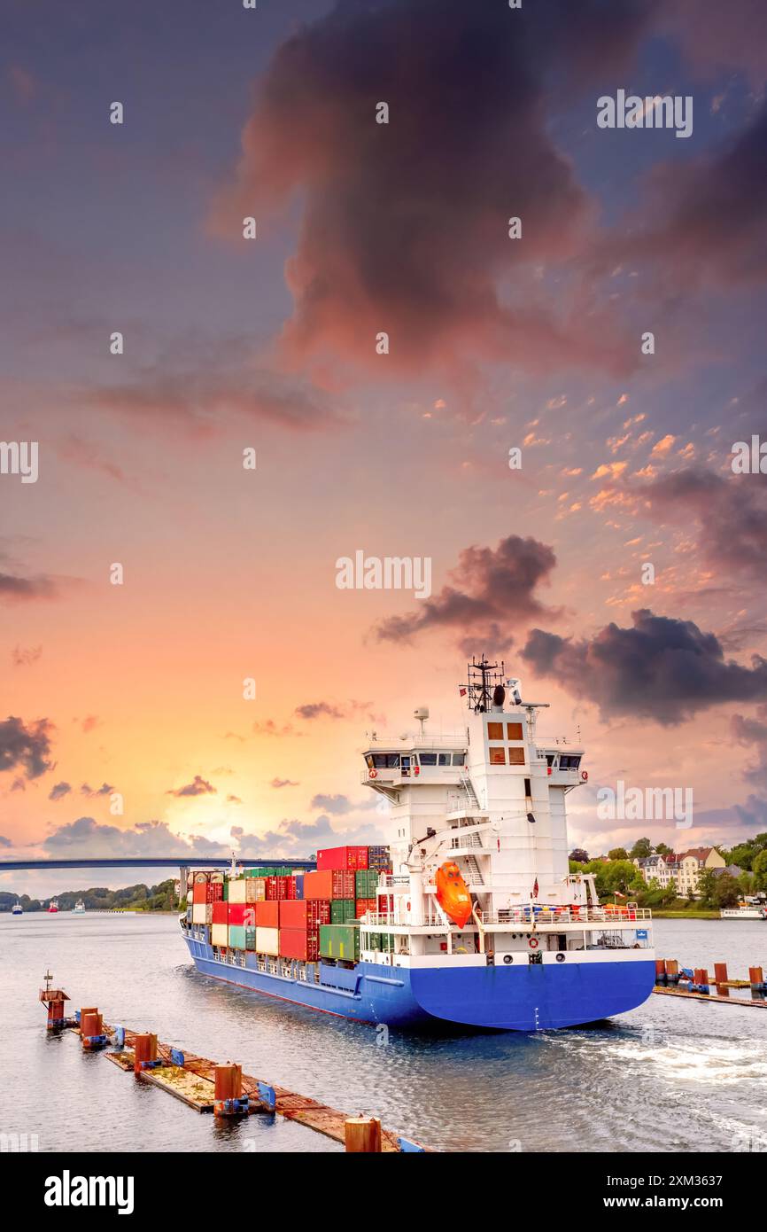 Port de Kiel, Allemagne Banque D'Images
