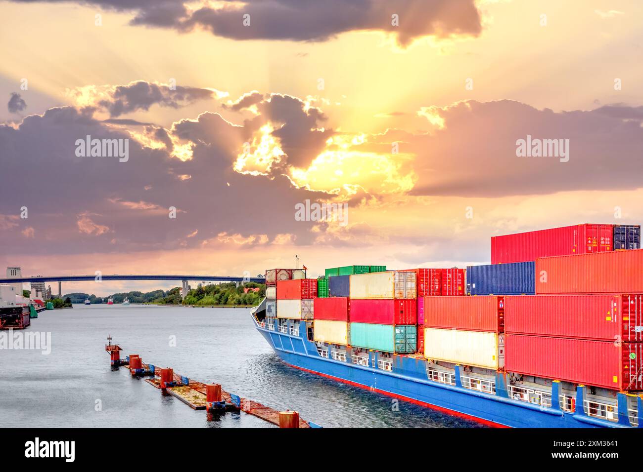 Port de Kiel, Allemagne Banque D'Images