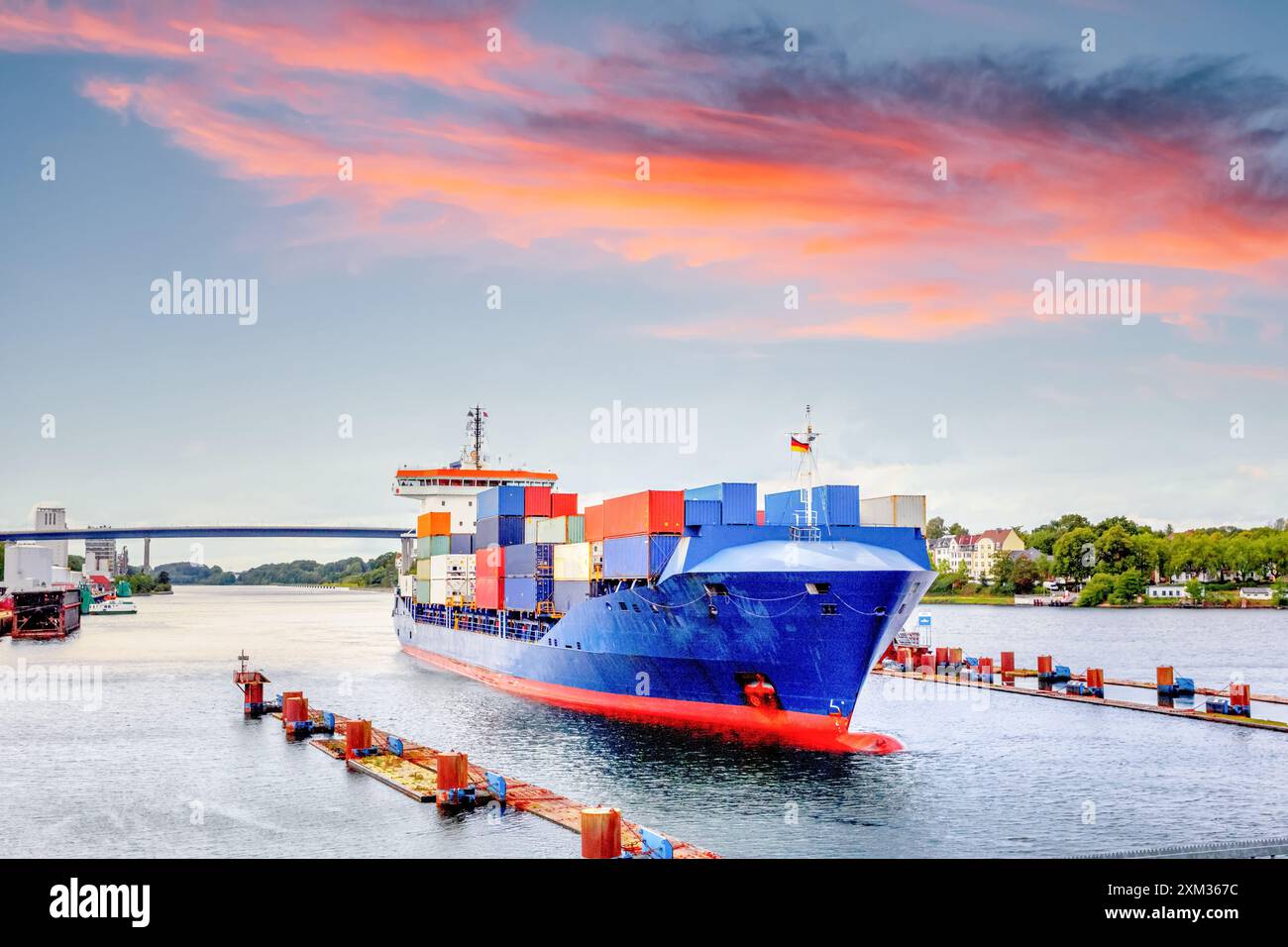 Port de Kiel, Allemagne Banque D'Images