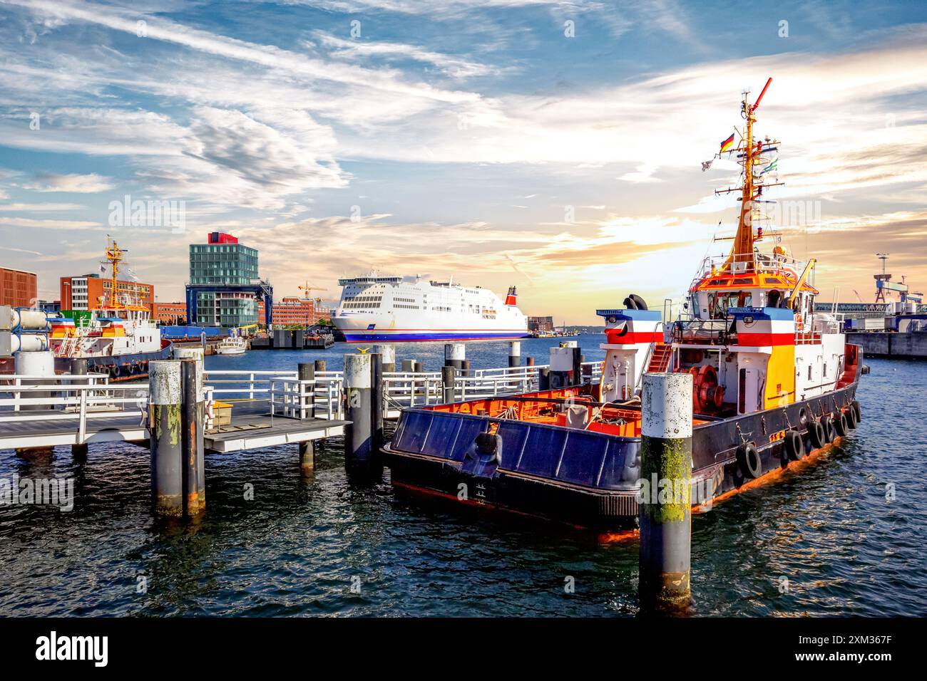 Port de Kiel, Allemagne Banque D'Images