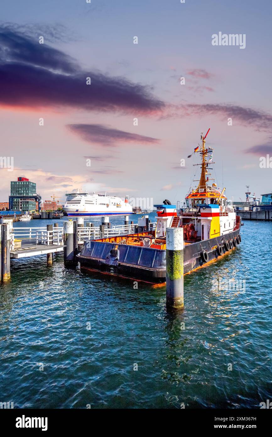 Port de Kiel, Allemagne Banque D'Images