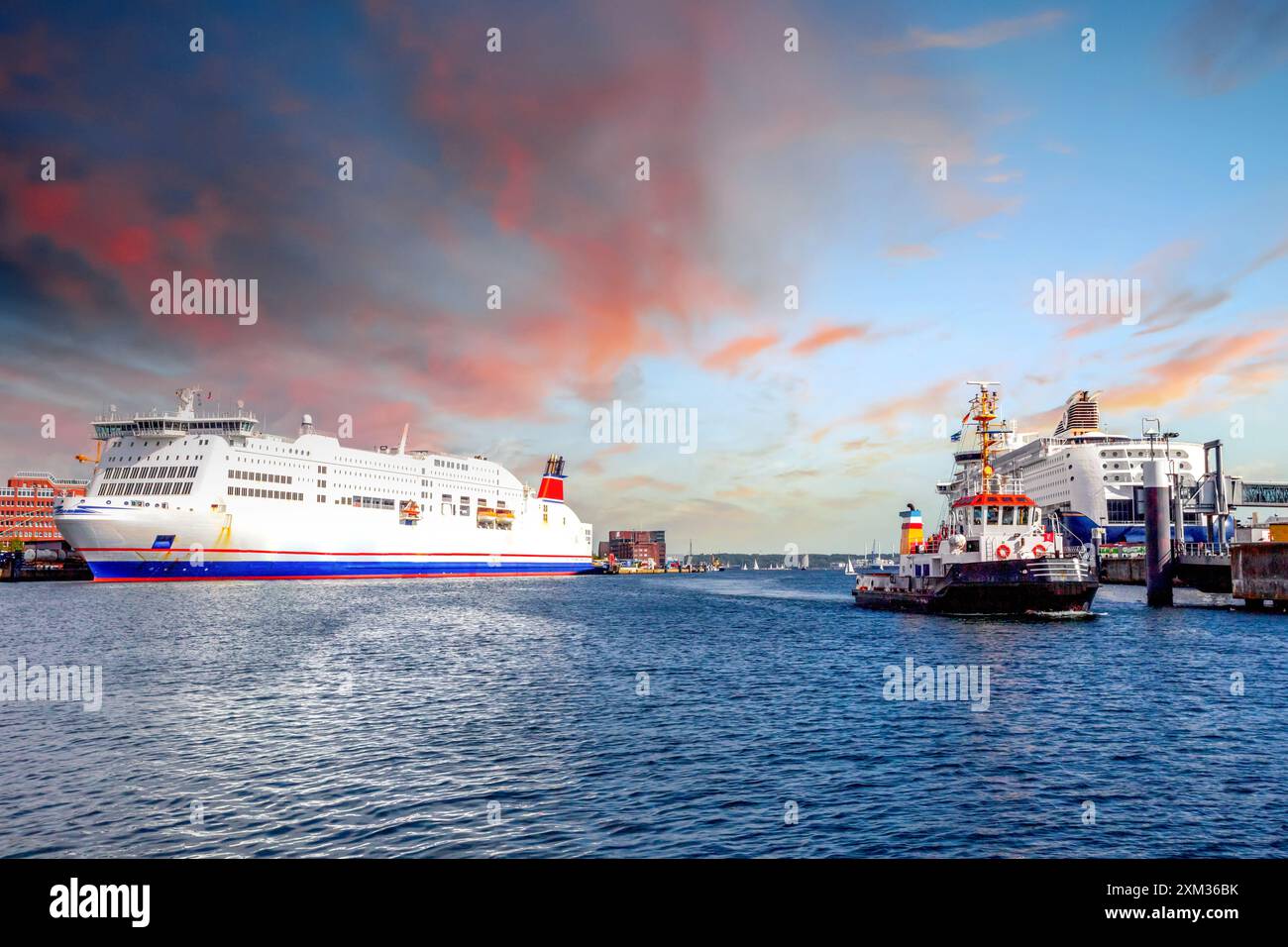Port de Kiel, Allemagne Banque D'Images