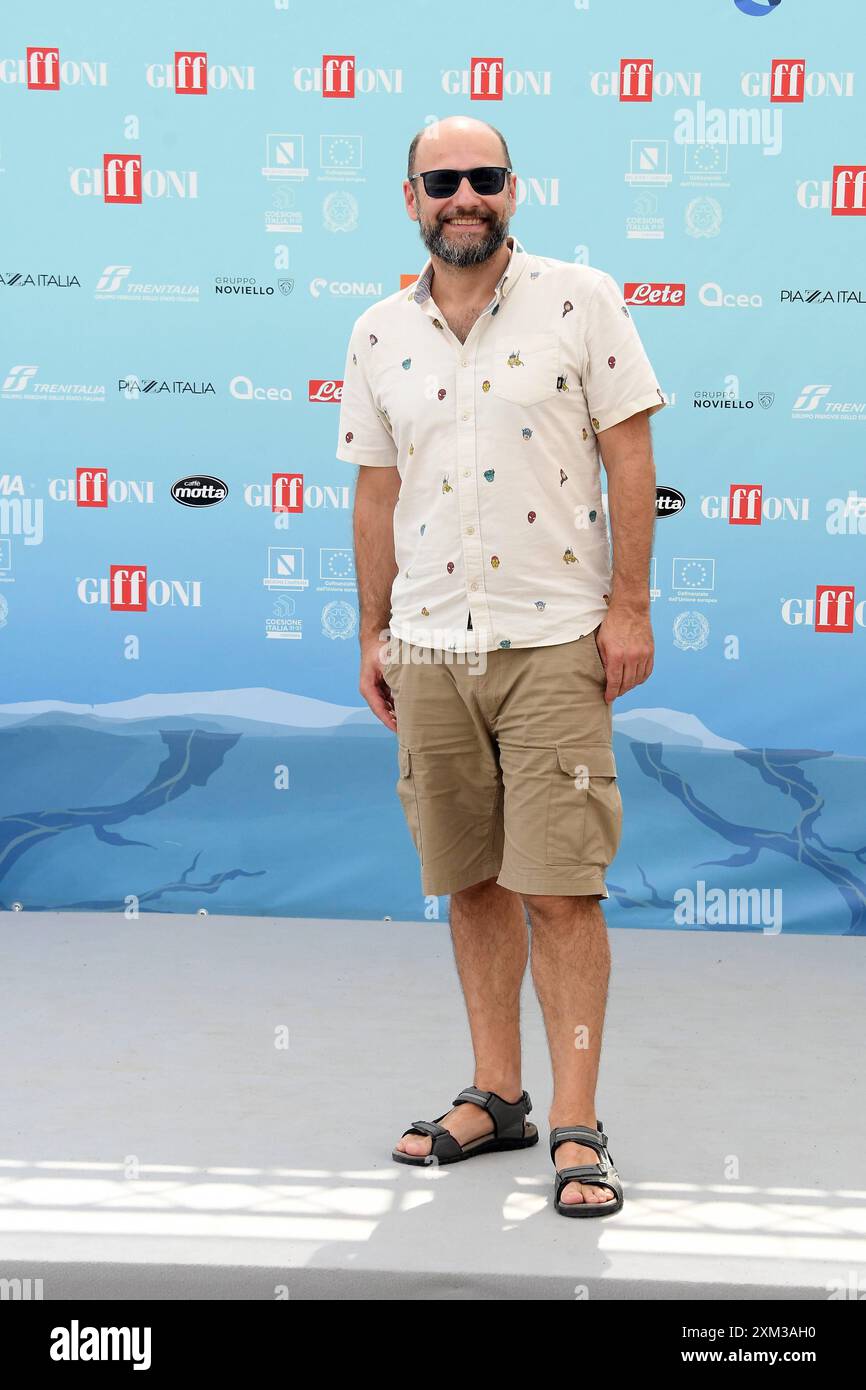 Giffoni Vallepiana, Italie, 25/07/2024, Giffoni Vallepiana Giffoni Festival 2024 Photocall Incanto, sur la photo : Squillaci Banque D'Images