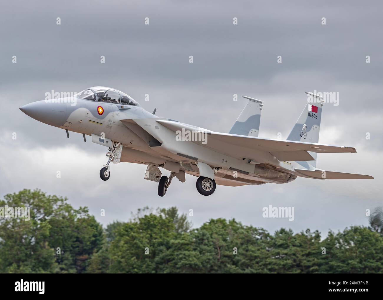 McDonnell Douglas F-15 Eagle, Royal Saudi Air Force, pendant le Royal International Air Tattoo 2024, RAF Fairford, Cirencester, Royaume-Uni, 20 juillet Banque D'Images