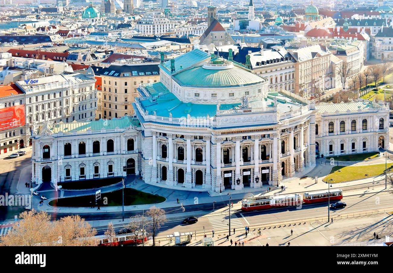 Hofburg, Wien von oben Banque D'Images