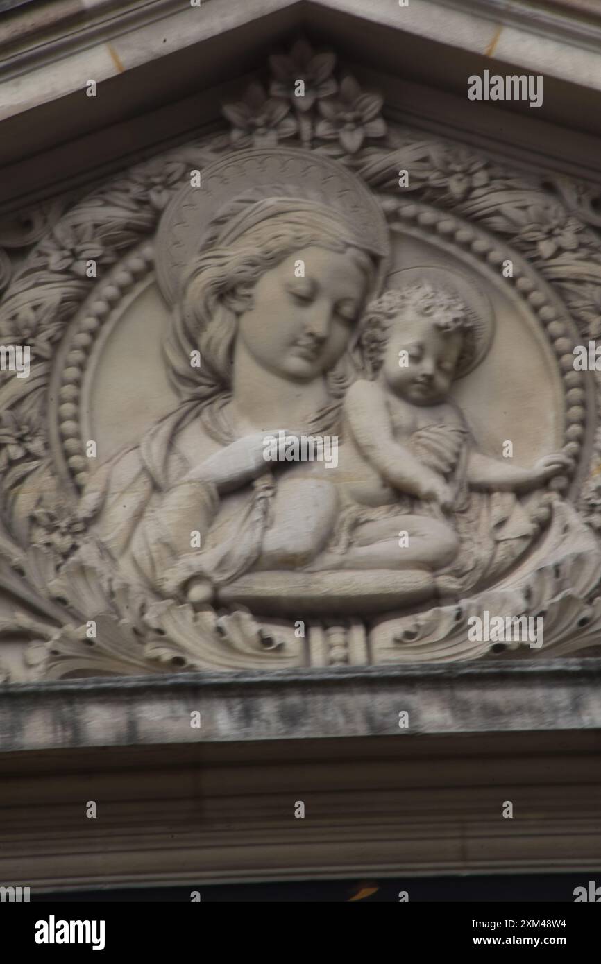 Bâtiment de l'École de filles, ville de Paris Banque D'Images