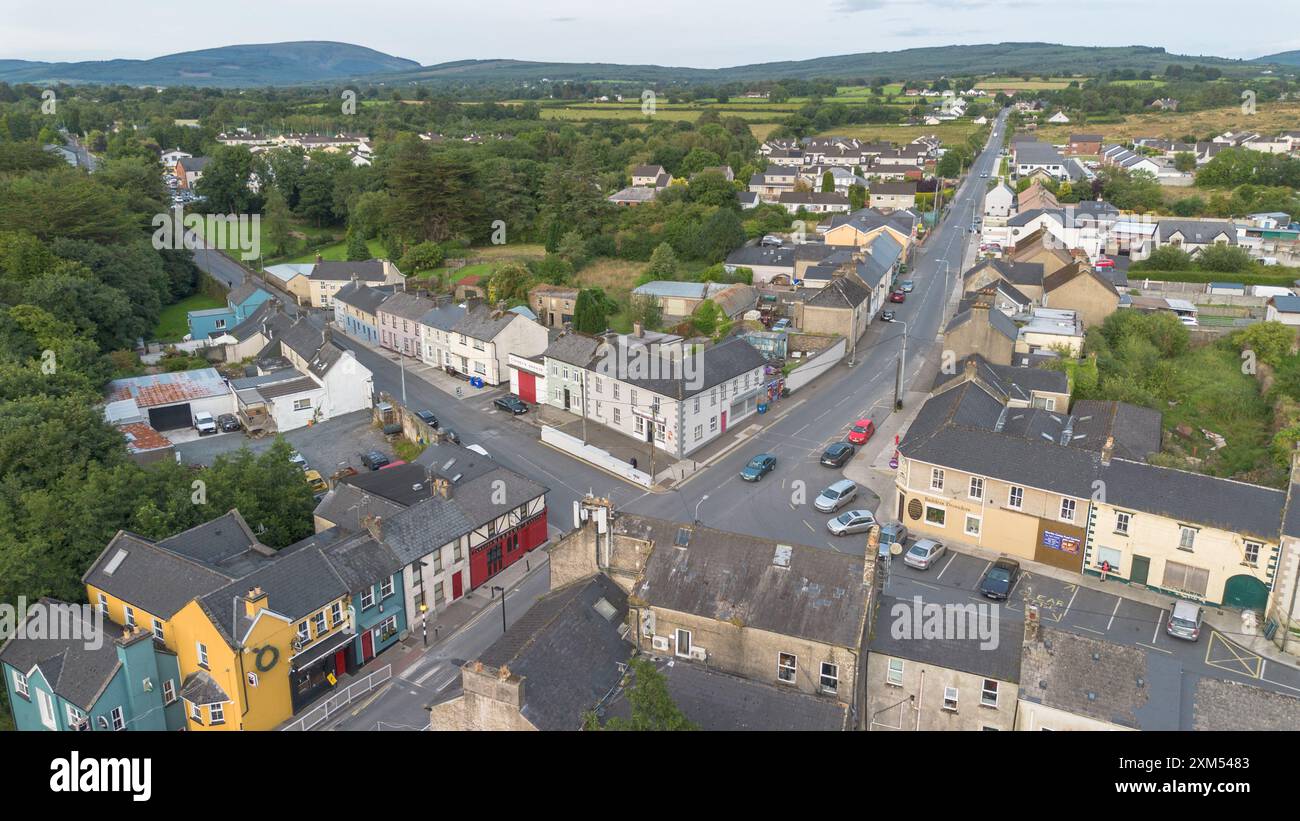 Newport ville dans le comté de Tippearrary vue d'un oiseau. Banque D'Images