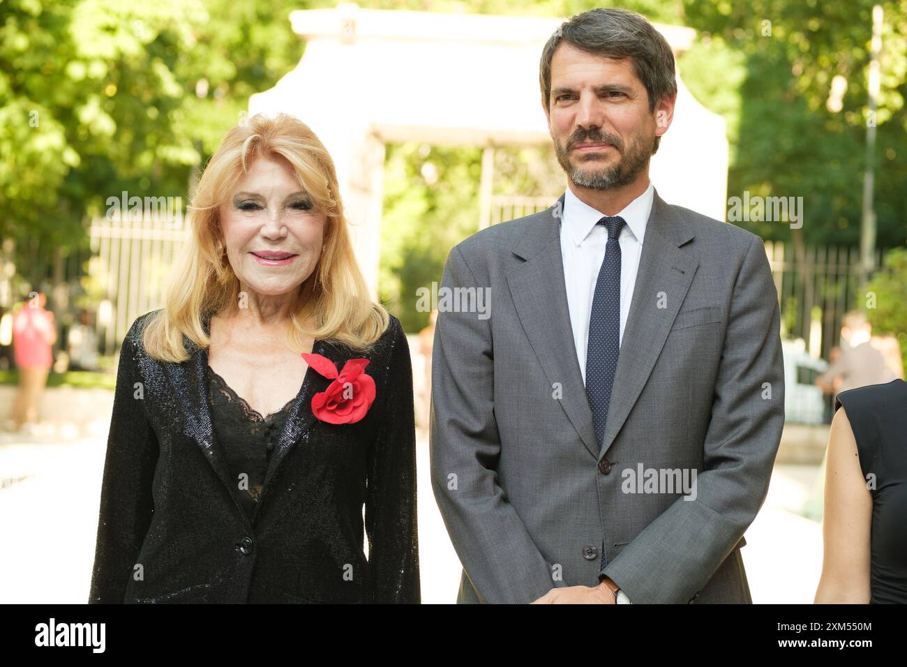 Baronne Thyssen, Carmen Cervera assiste à l'ouverture de l'exposition mémoire coloniale dans les collections Thyssen-bornemisza 24 juin 2024 Espagne avec : Baronne Thyssen où : Madrid, Espagne quand : 24 juin 2024 crédit : Oscar Gonzalez/WENN Banque D'Images