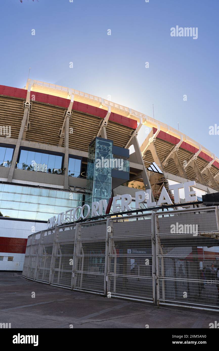 Estadio Mas Monumental (Antonio Vespucio Liberti), domicile du Club Atletico River plate. Banque D'Images