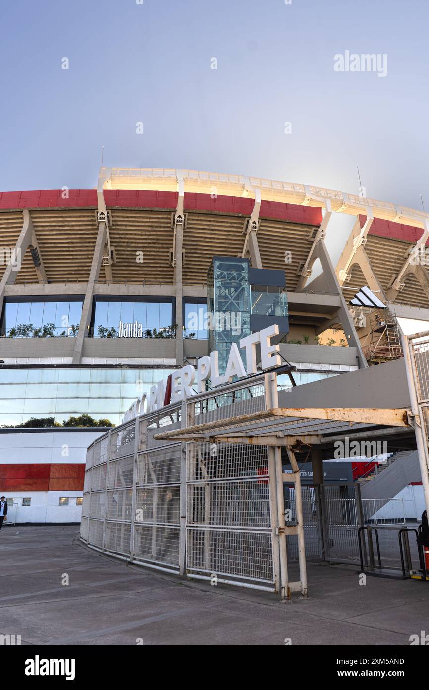 Estadio Mas Monumental (Antonio Vespucio Liberti), domicile du Club Atletico River plate. Banque D'Images