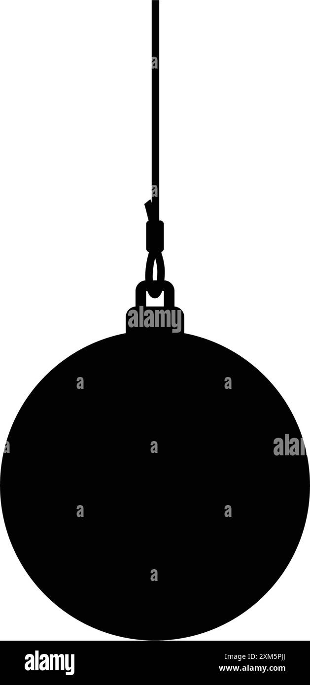 conception d'illustration d'icône de boule d'acier de naufrage Illustration de Vecteur