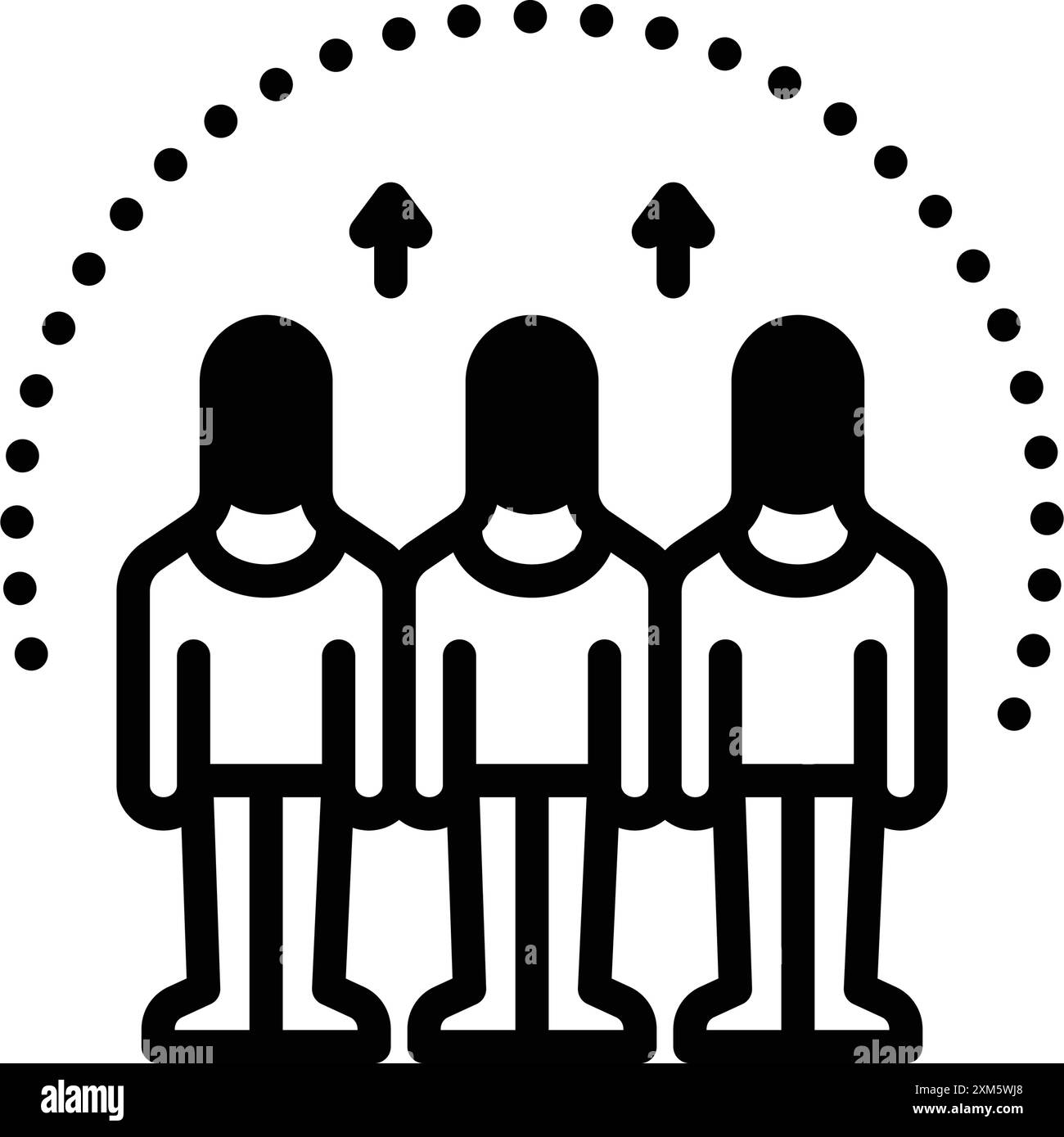 Icône de l'esprit d'équipe, équipe Illustration de Vecteur