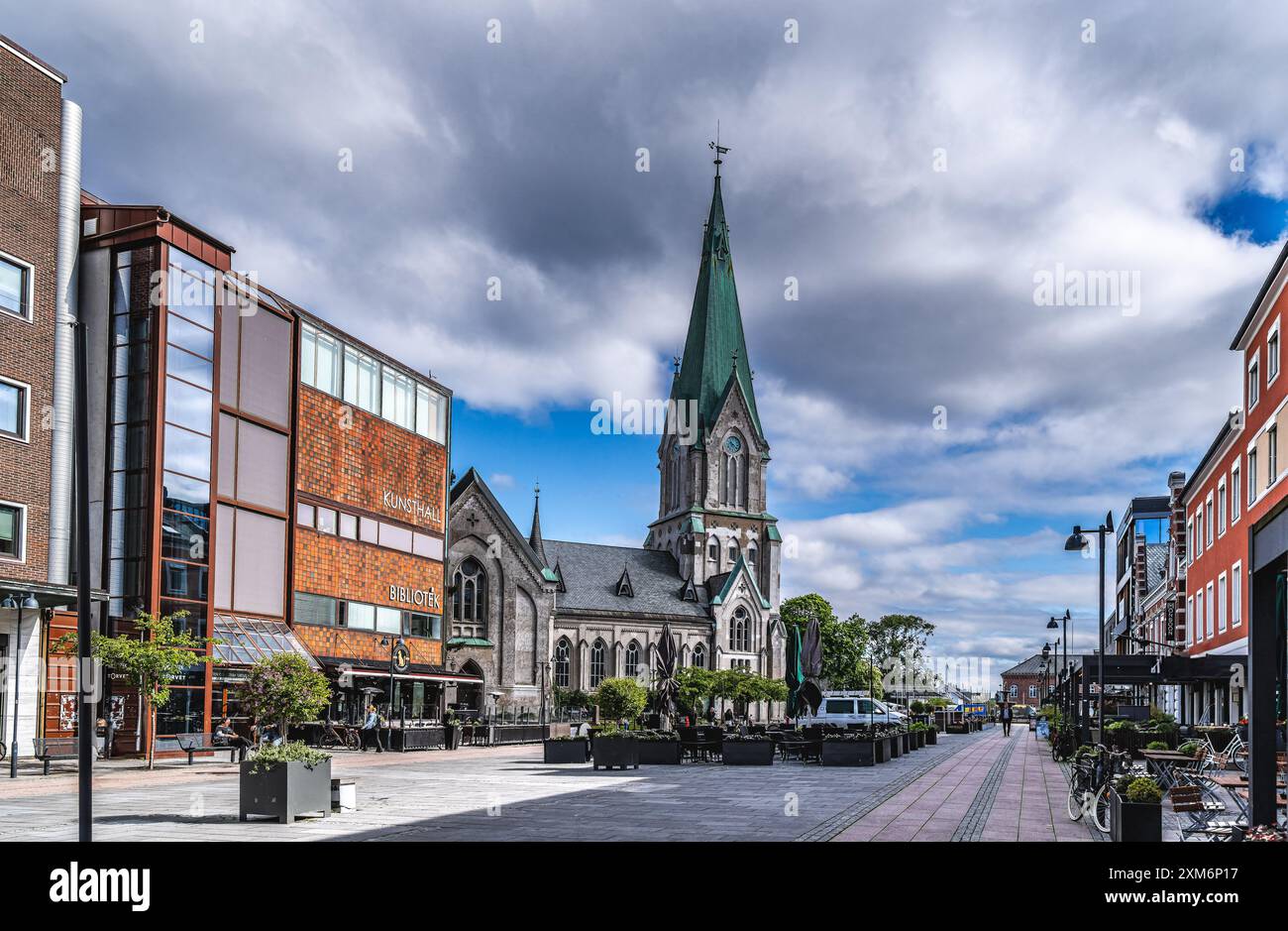 Cathédrale Domkirke à Kristiansand, dans le sud de la Norvège Banque D'Images