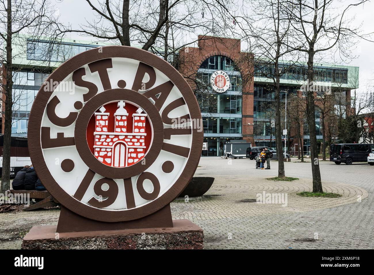 Stade de football, stade Millerntor, FC réunis Pauli,. Pauli, Hambourg, Allemagne Banque D'Images
