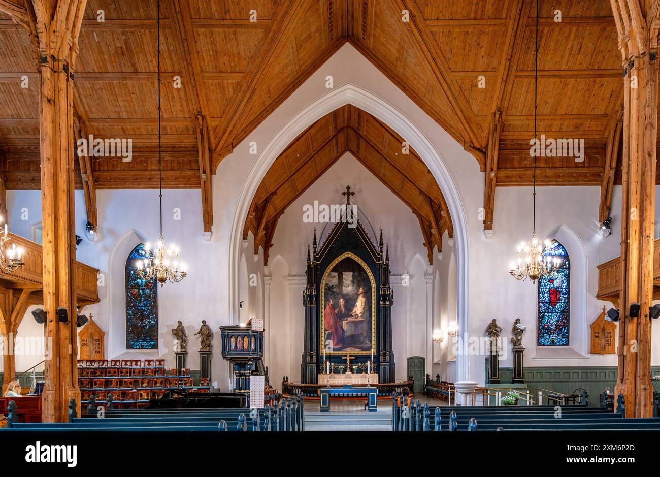 Cathédrale Domkirke à Kristiansand, dans le sud de la Norvège Banque D'Images