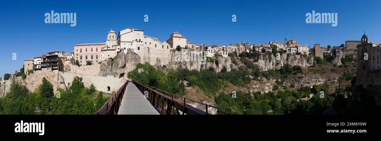 Panoramique de Cuenca, Castilla la Mancha, Espagne Banque D'Images