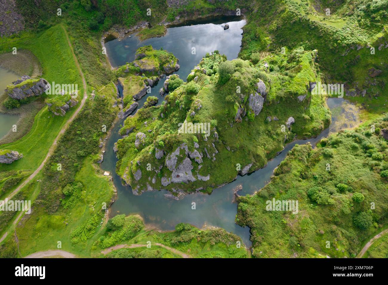 Lac de la Arboleda, Bizkaia, pays Basque, Espagne Banque D'Images