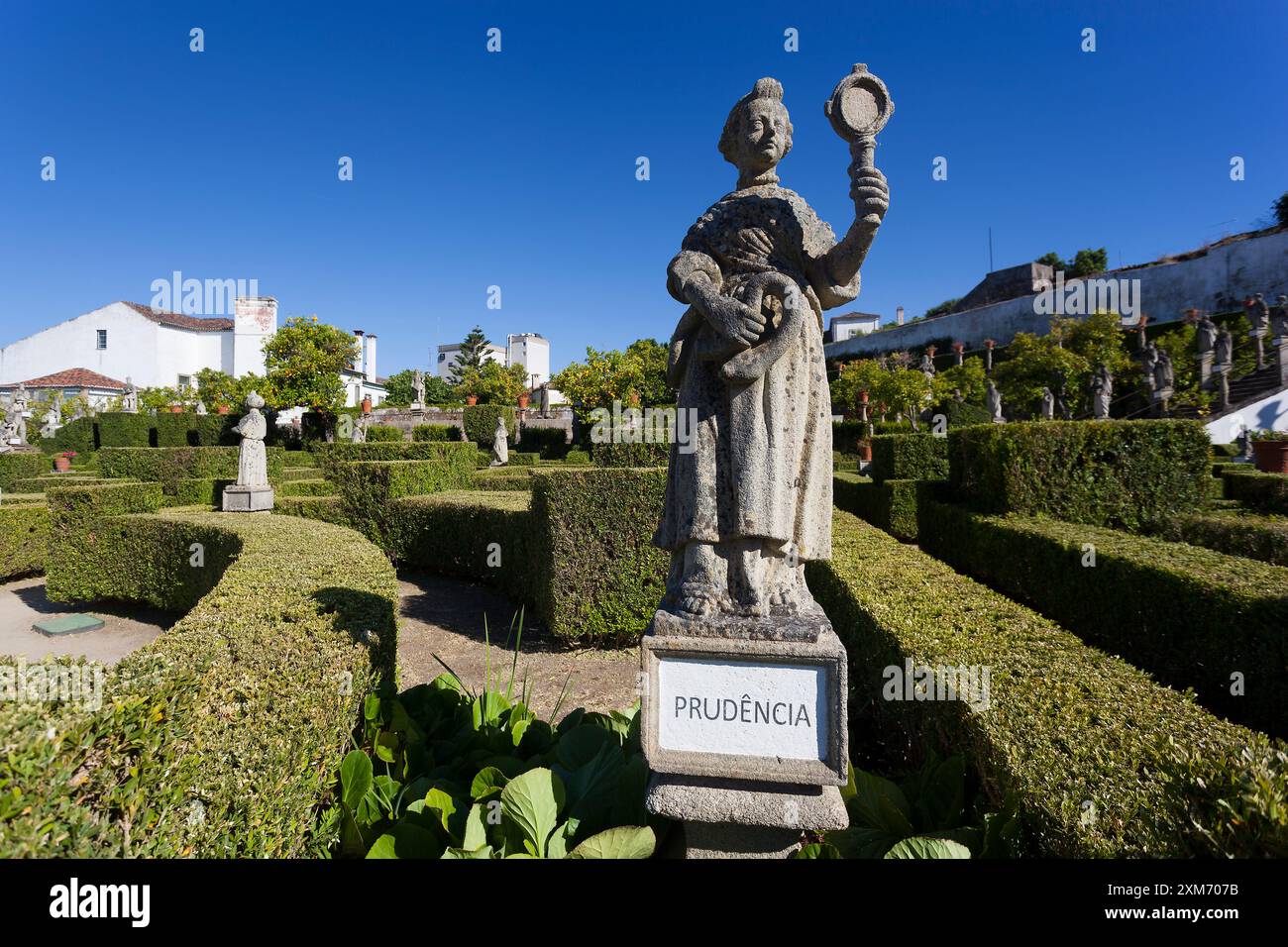 Jardin du Palais épiscopal, Castelo Branco, Portugal Banque D'Images