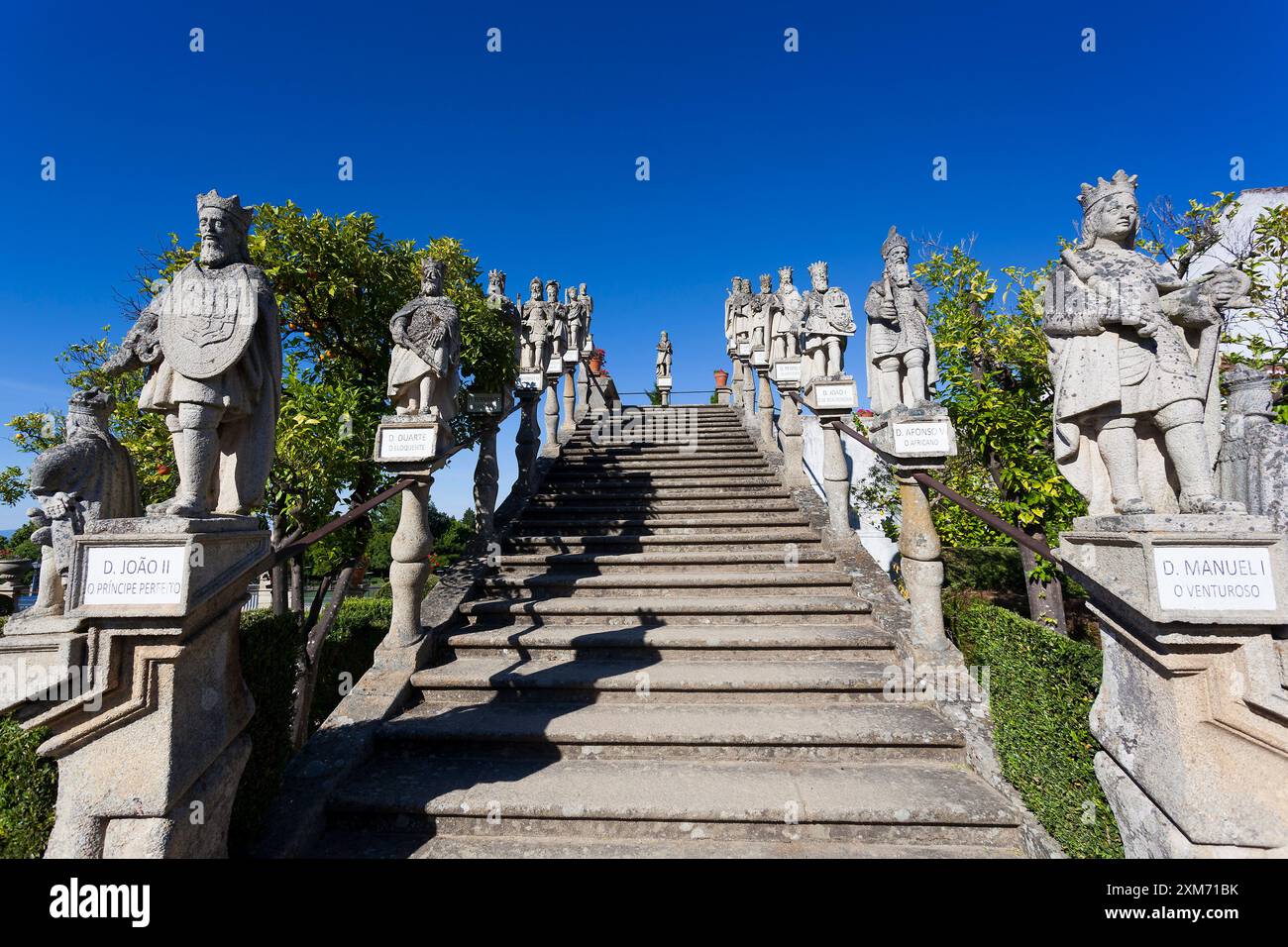 Jardin du Palais épiscopal, Castelo Branco, Portugal Banque D'Images